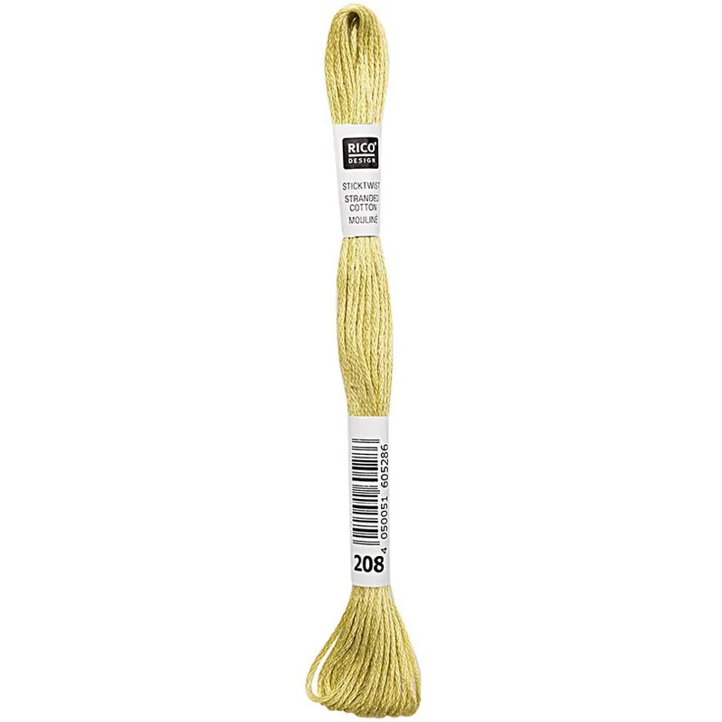 Rico Sticktwist Stickgarn 8 m 208 Olivgrün