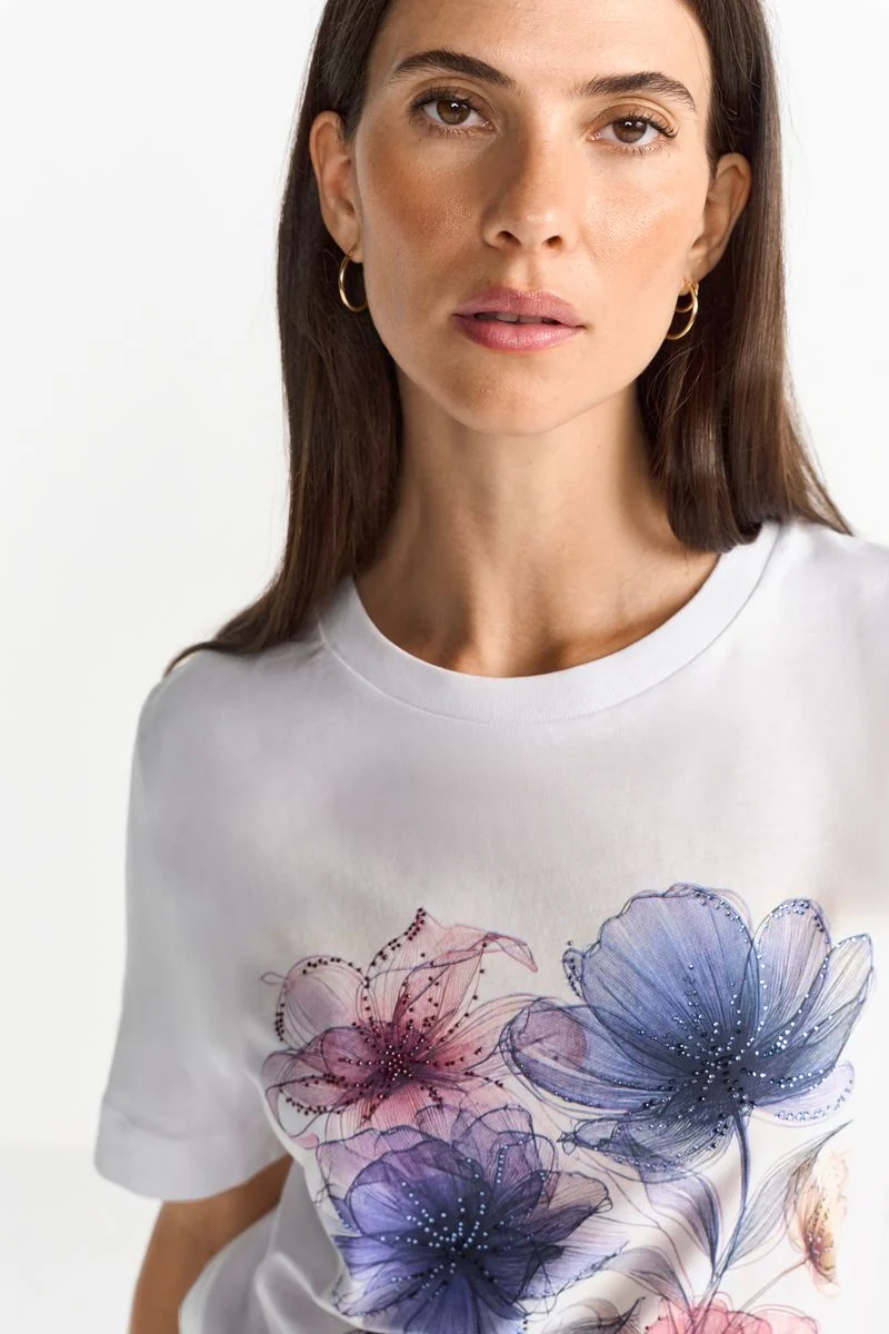 Easy Fit T-Shirt Flowers