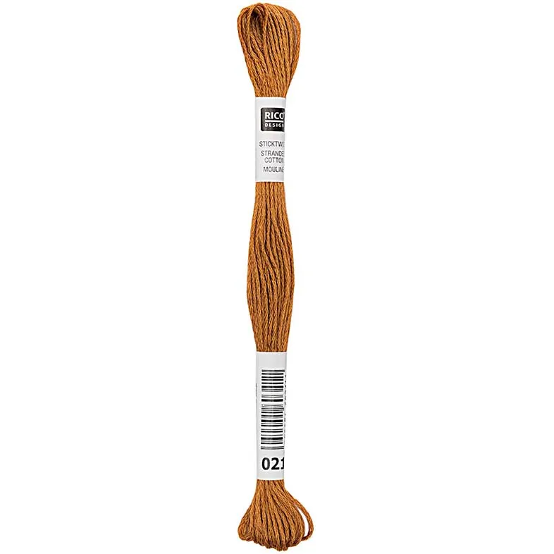 Rico Sticktwist Stickgarn 8 m 021 Goldgelb
