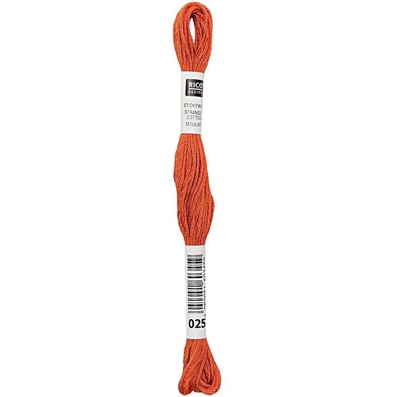 Rico Sticktwist Stickgarn 8 m 025 Terrakotta