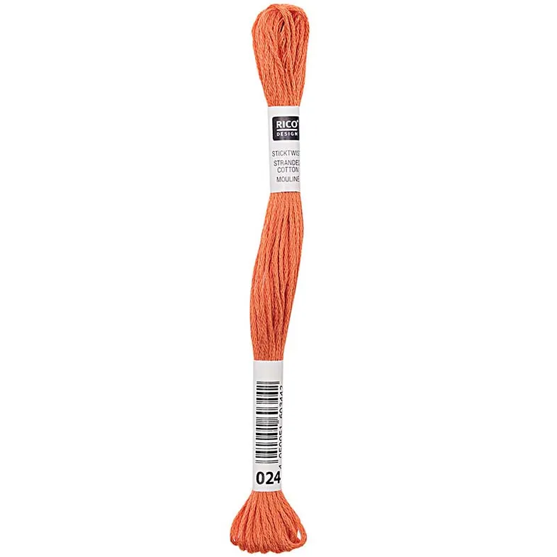 Rico Sticktwist Stickgarn 8 m 024 Terrakotta