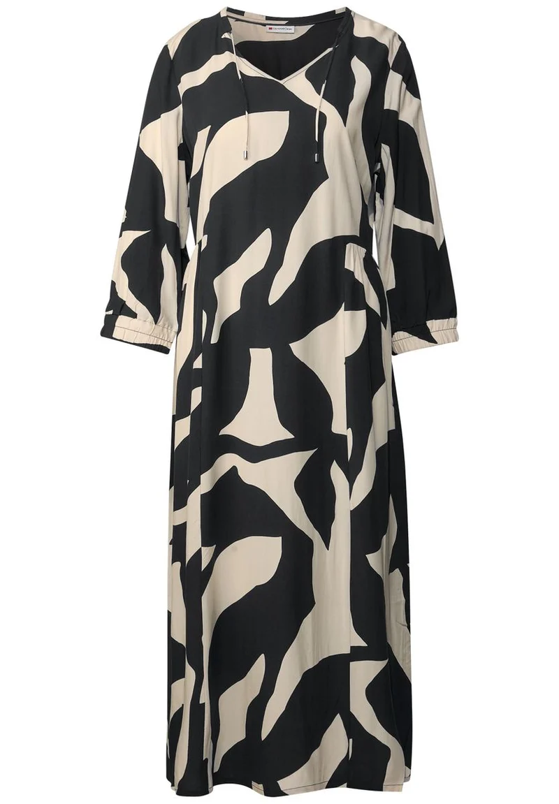 Gemustertes Midi-Kleid