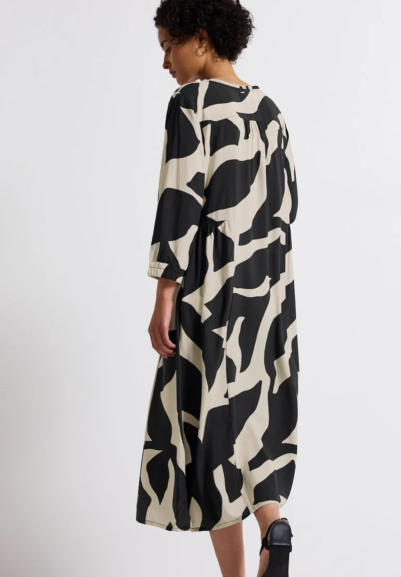 Gemustertes Midi-Kleid