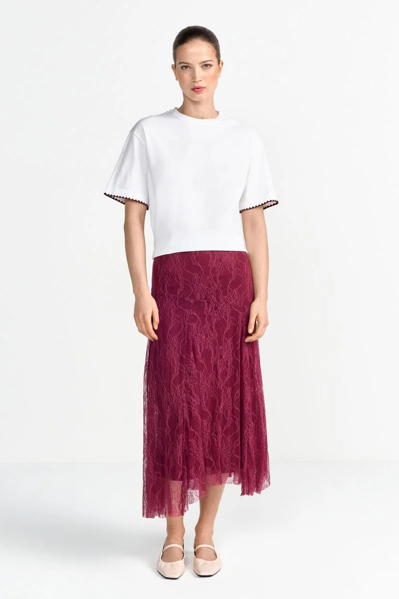 Lace Midi Skirt