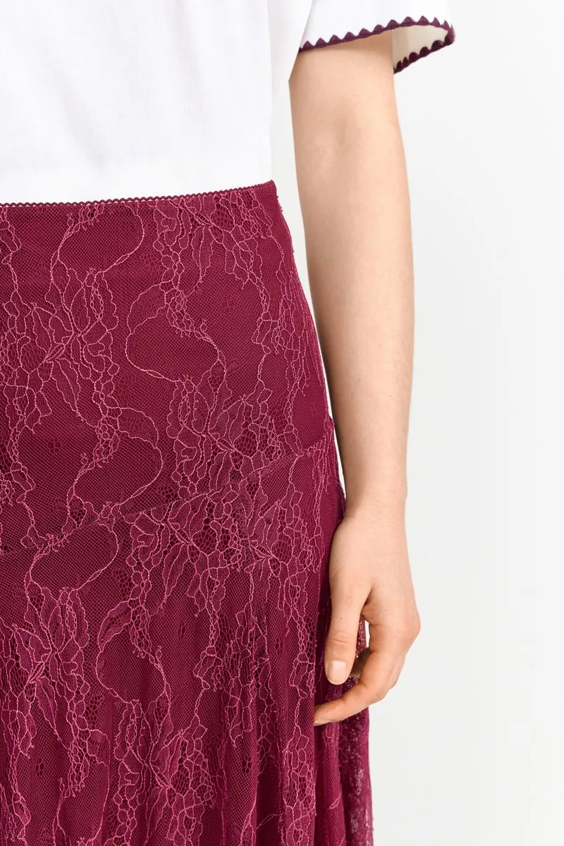 Lace Midi Skirt