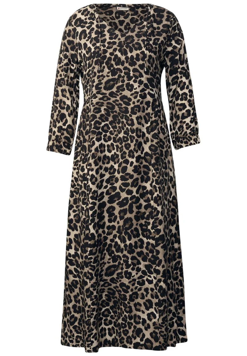 Gemustertes Midi-Kleid