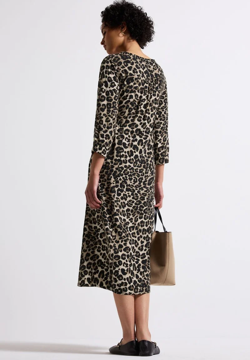 Gemustertes Midi-Kleid