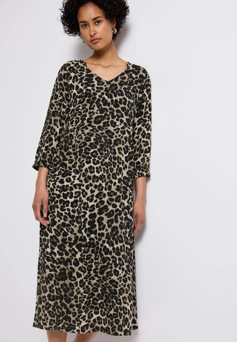 Gemustertes Midi-Kleid
