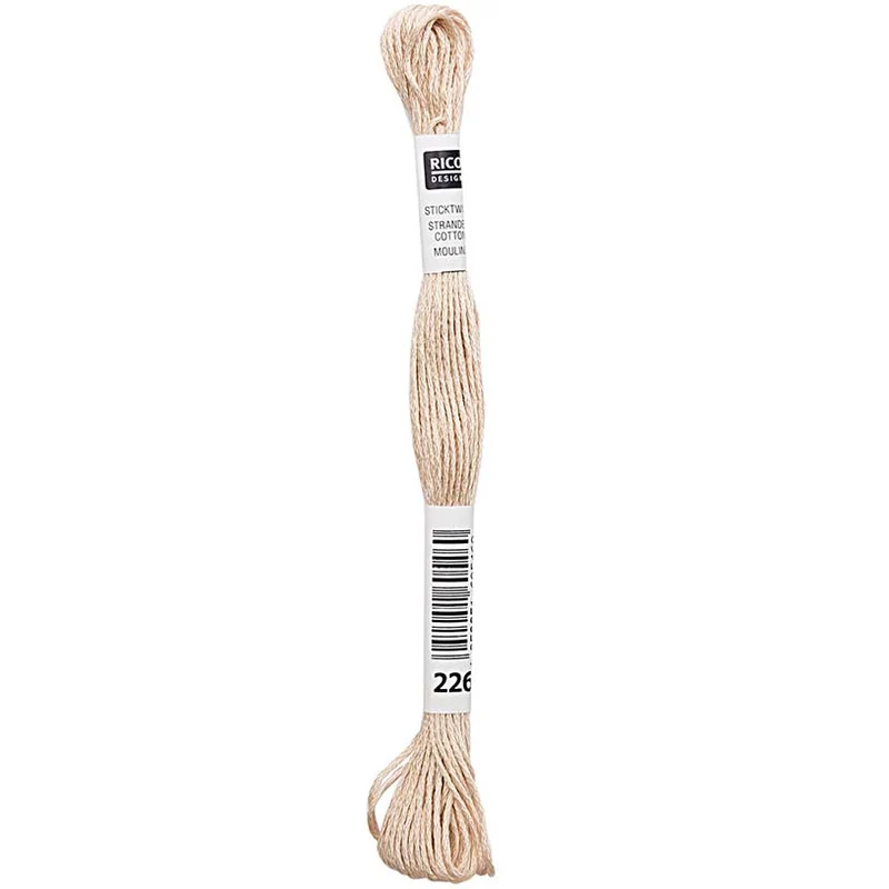 Rico Sticktwist Stickgarn 8 m 226 Beige