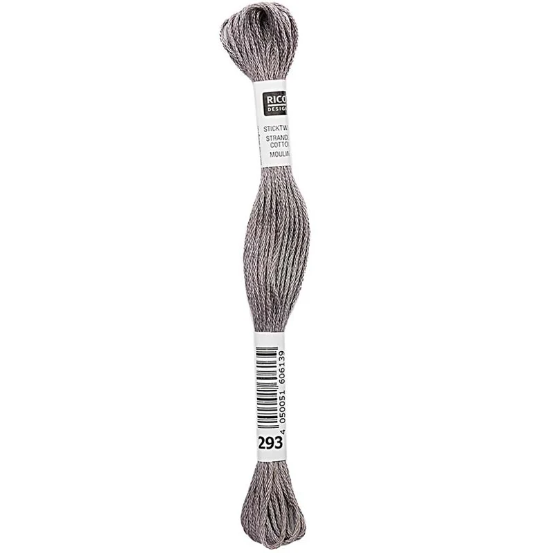 Rico Sticktwist Stickgarn 8 m 293 Dunkelgrau