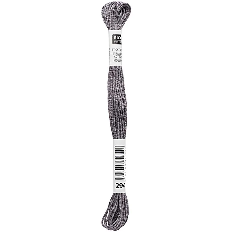 Rico Sticktwist Stickgarn 8 m 294 Dunkelgrau