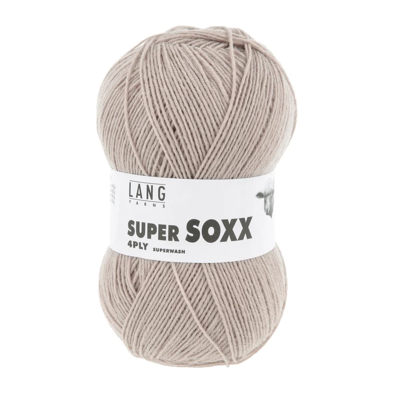 Lang Yarns Super Soxx 4-Fach 0026 Sand (4-fädig)