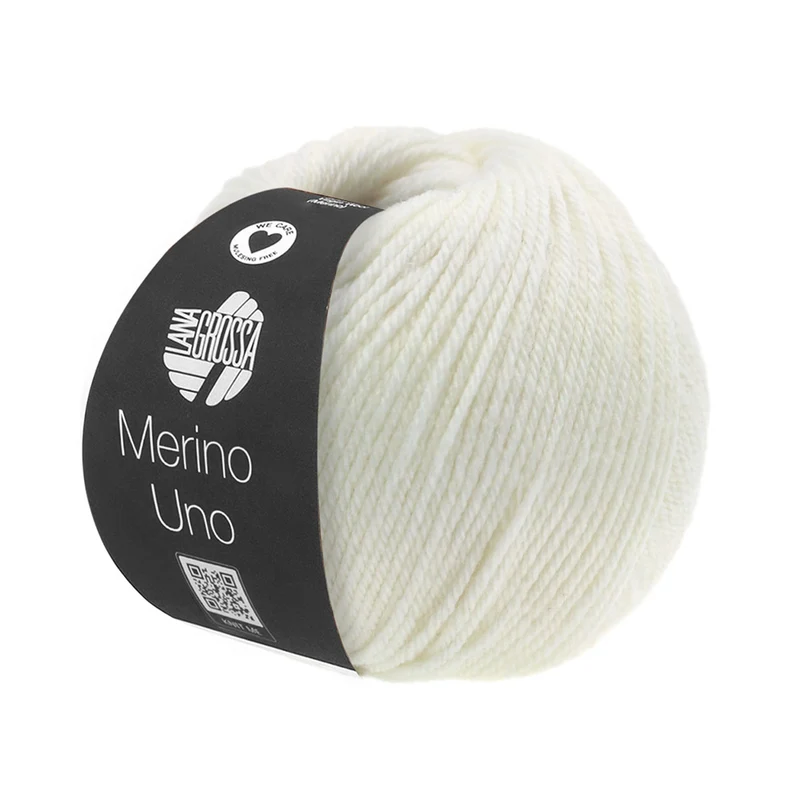 Lana Grossa Merino Uno 002 Naturweiß