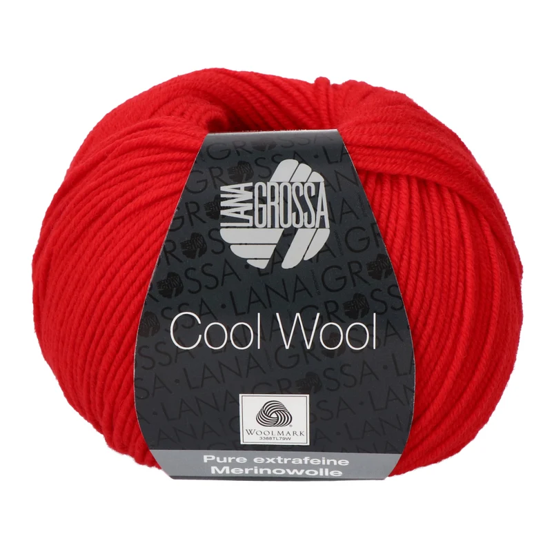 Lana Grossa Cool Wool 417 Leuchtendes Rot