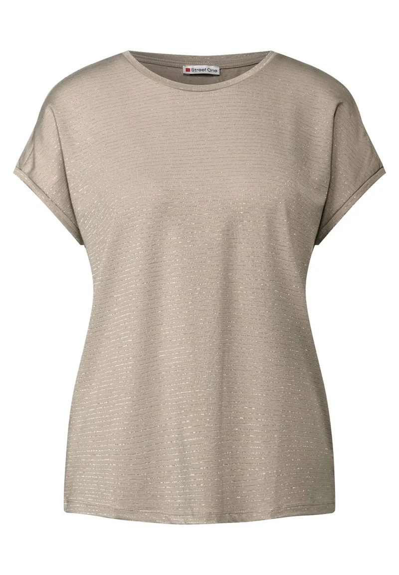 Shirt mit Glitzerstreifen
