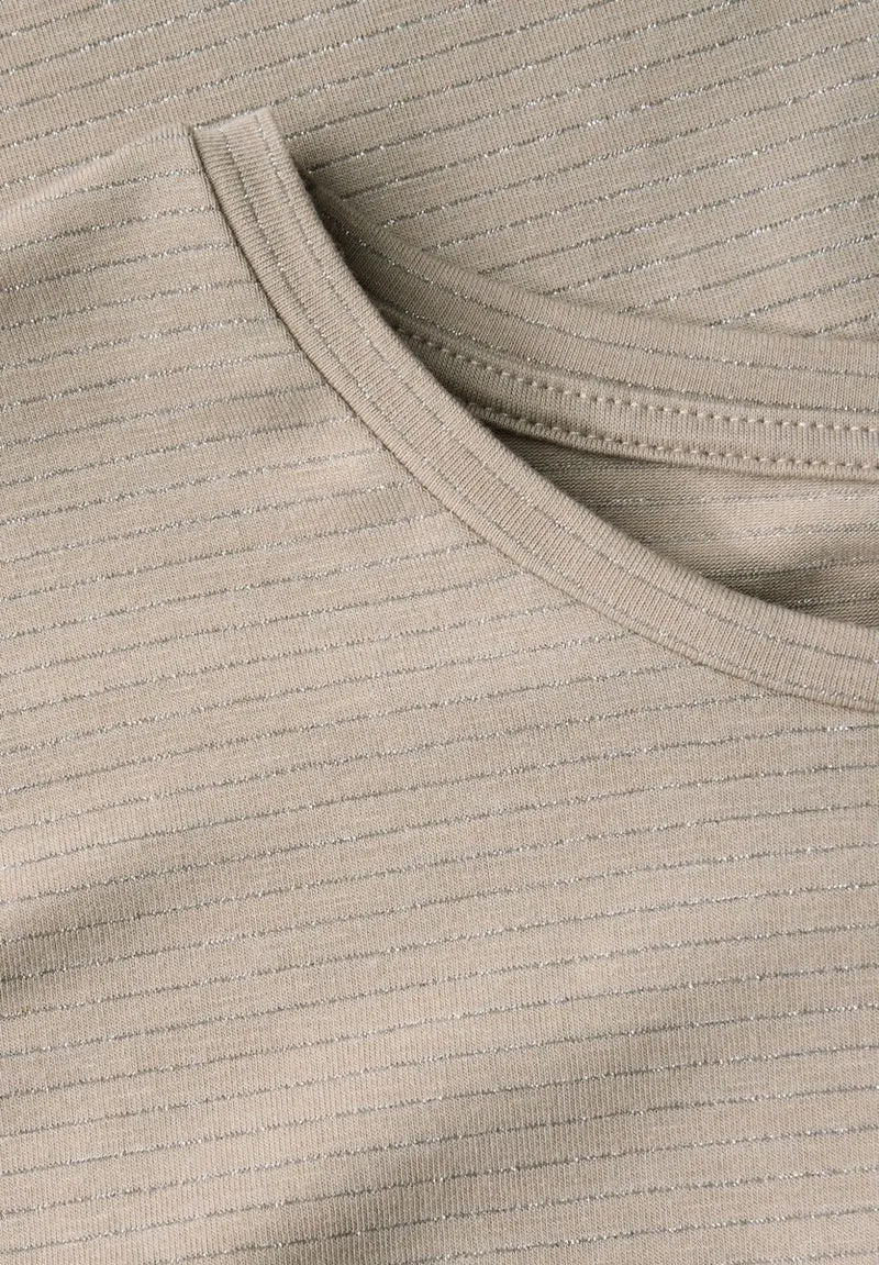 Shirt mit Glitzerstreifen