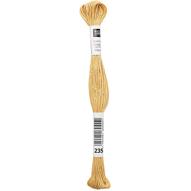 Rico Sticktwist Stickgarn 8 m 235 Senfgelb