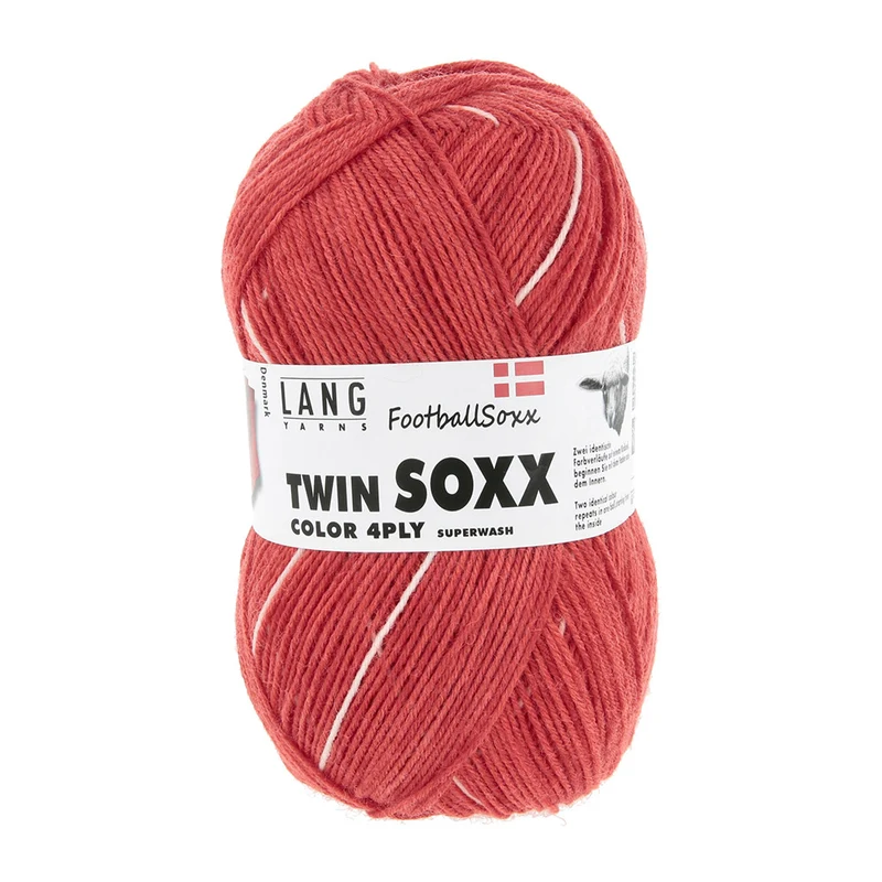 Lang Yarns Twin Soxx 4-fädig FootballSoxx 909 0595 Dänemark