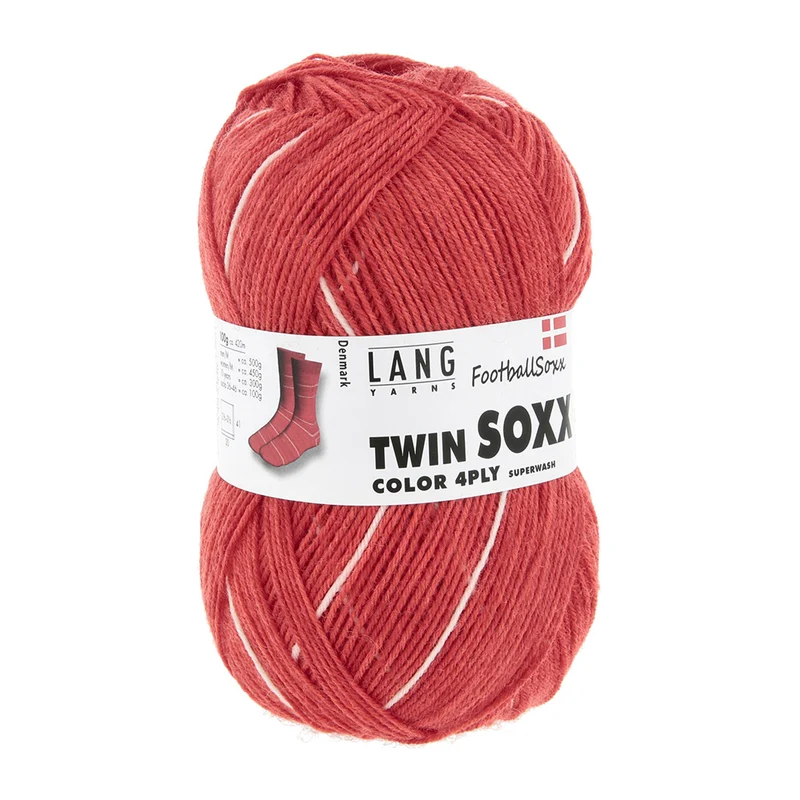 Lang Yarns Twin Soxx 4-fädig FootballSoxx 909 0595 Dänemark