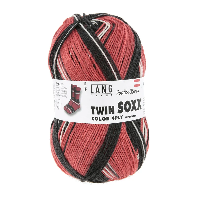 Lang Yarns Twin Soxx 4-fädig FootballSoxx 909 0601 Österreich