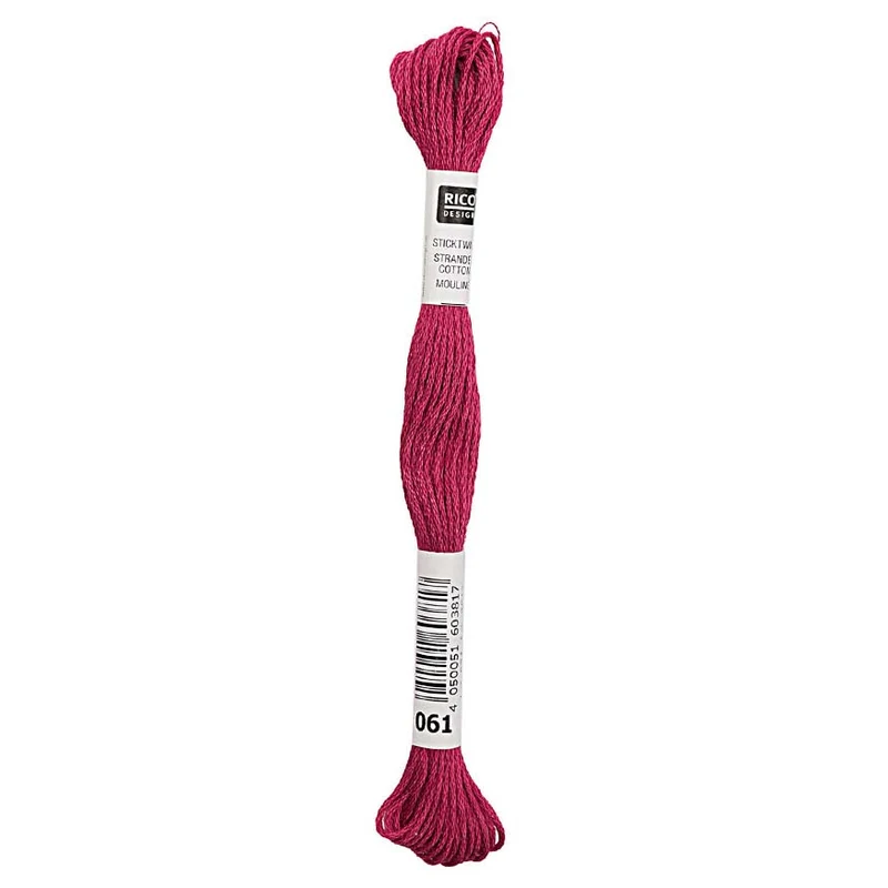 Rico Sticktwist Stickgarn 8 m 061 Fuchsia