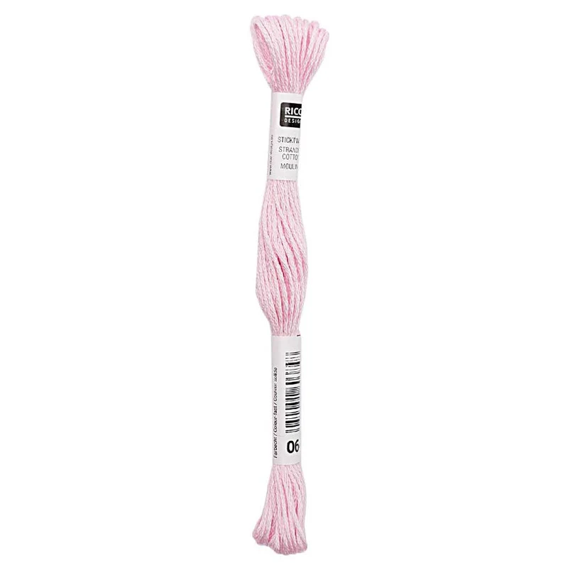 Rico Sticktwist Stickgarn 8 m 064 Hellrosa