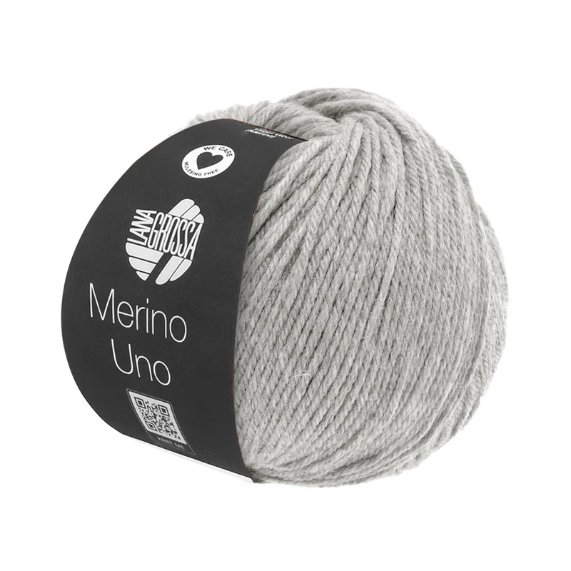 Lana Grossa Merino Uno 010 Hellgrau