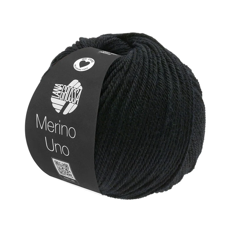 Lana Grossa Merino Uno 013 Schwarz