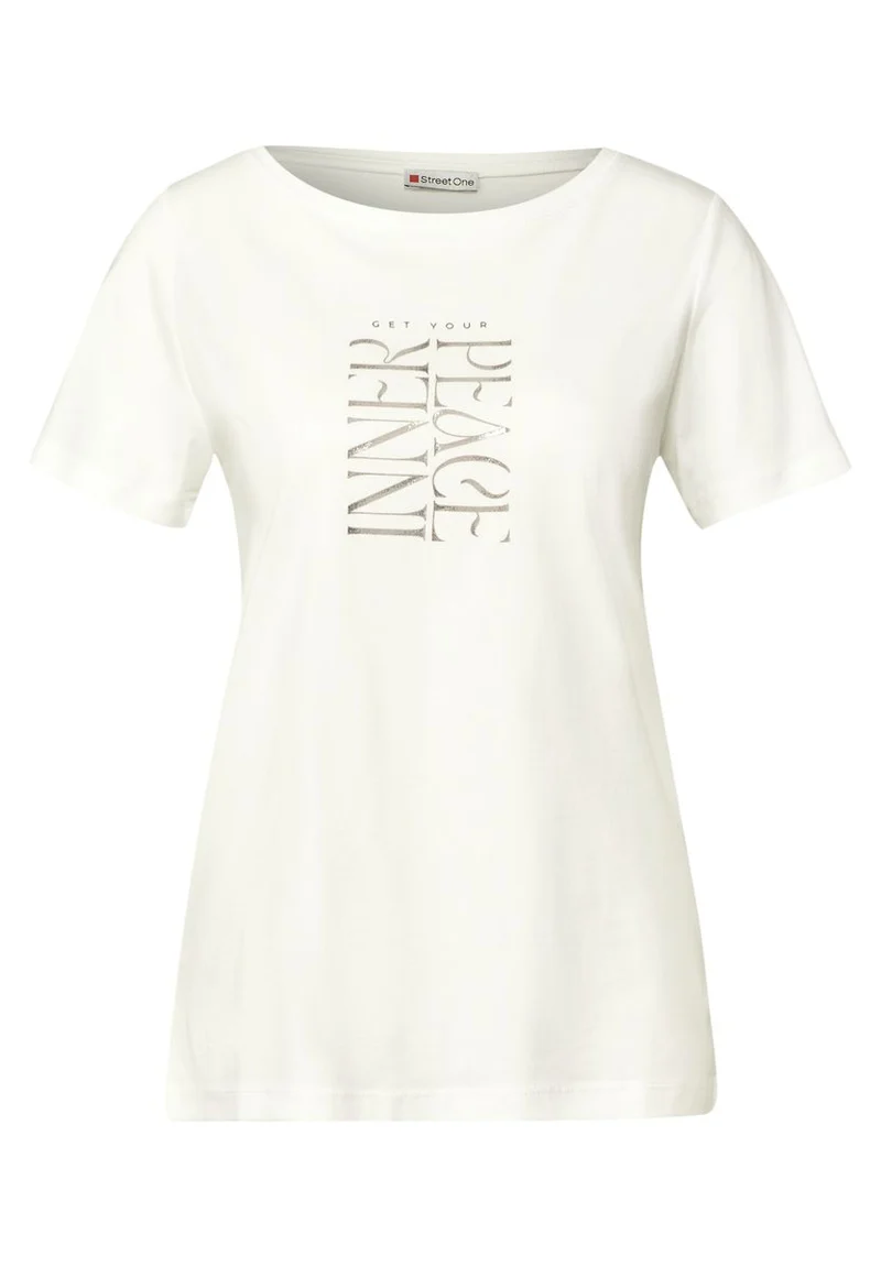 T-Shirt mit Wording Print