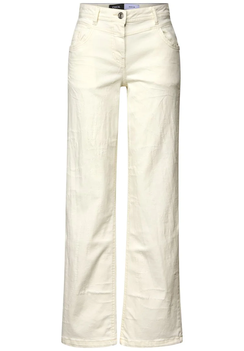 Wide Leg Jeans mit Muster