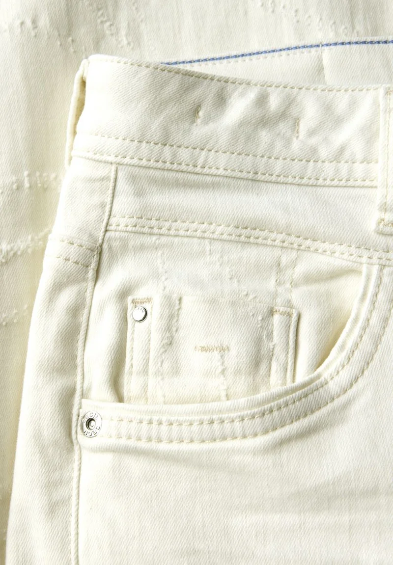 Wide Leg Jeans mit Muster