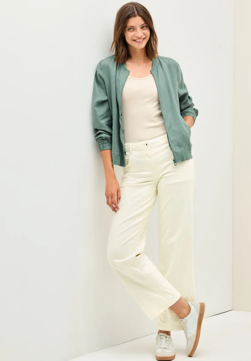Wide Leg Jeans mit Muster