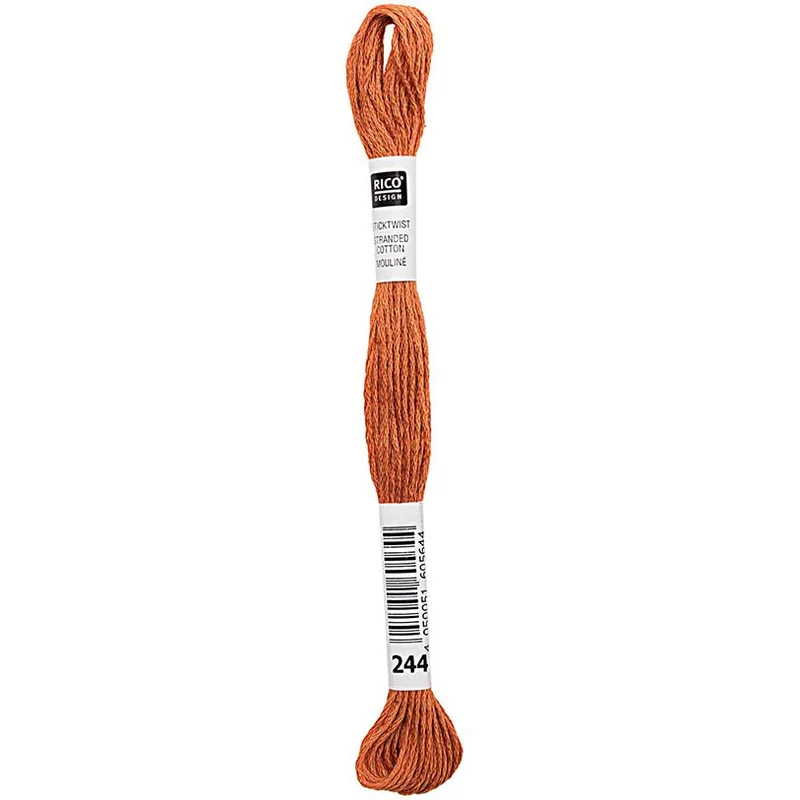 Rico Sticktwist Stickgarn 8 m 244 Rust