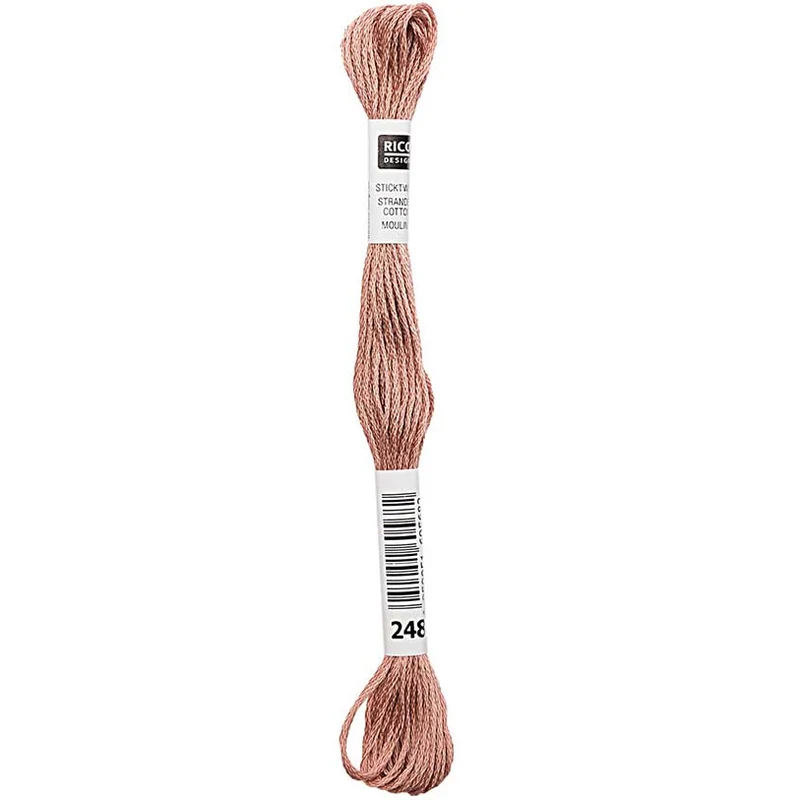 Rico Sticktwist Stickgarn 8 m 248 Rotbraun