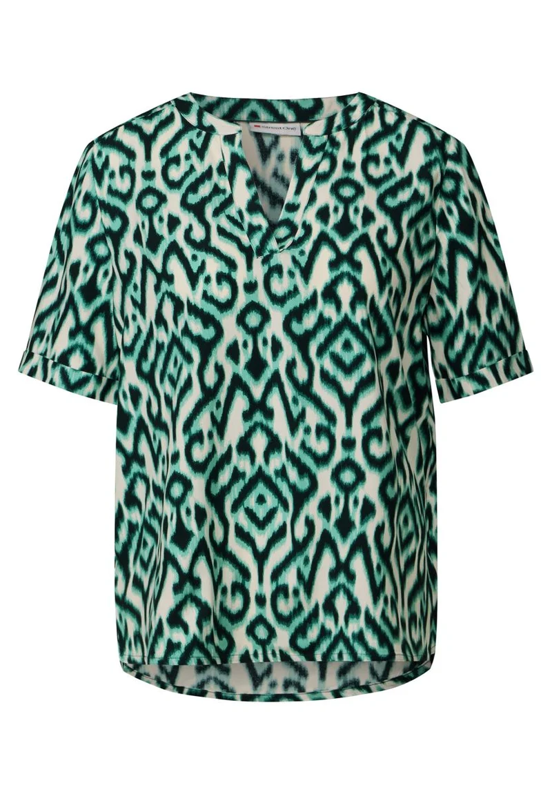 Gemusterte Bluse
