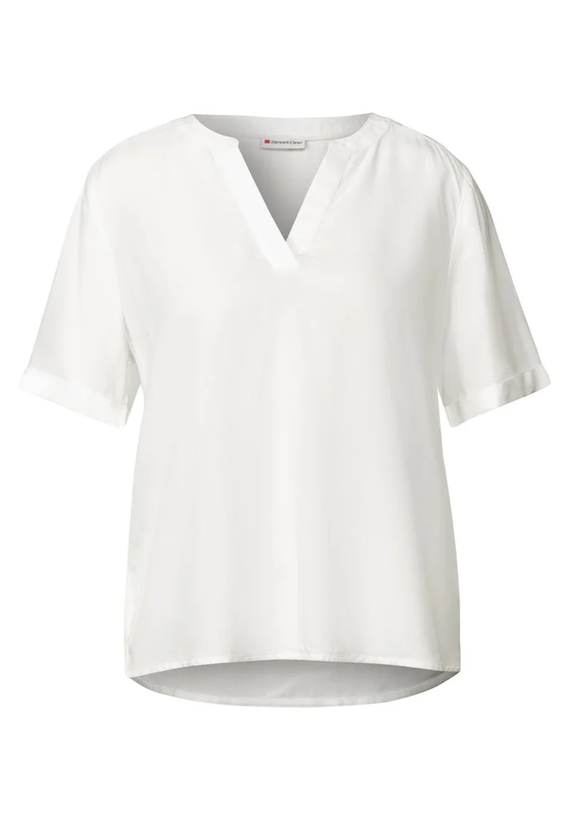 Bluse in Unifarbe