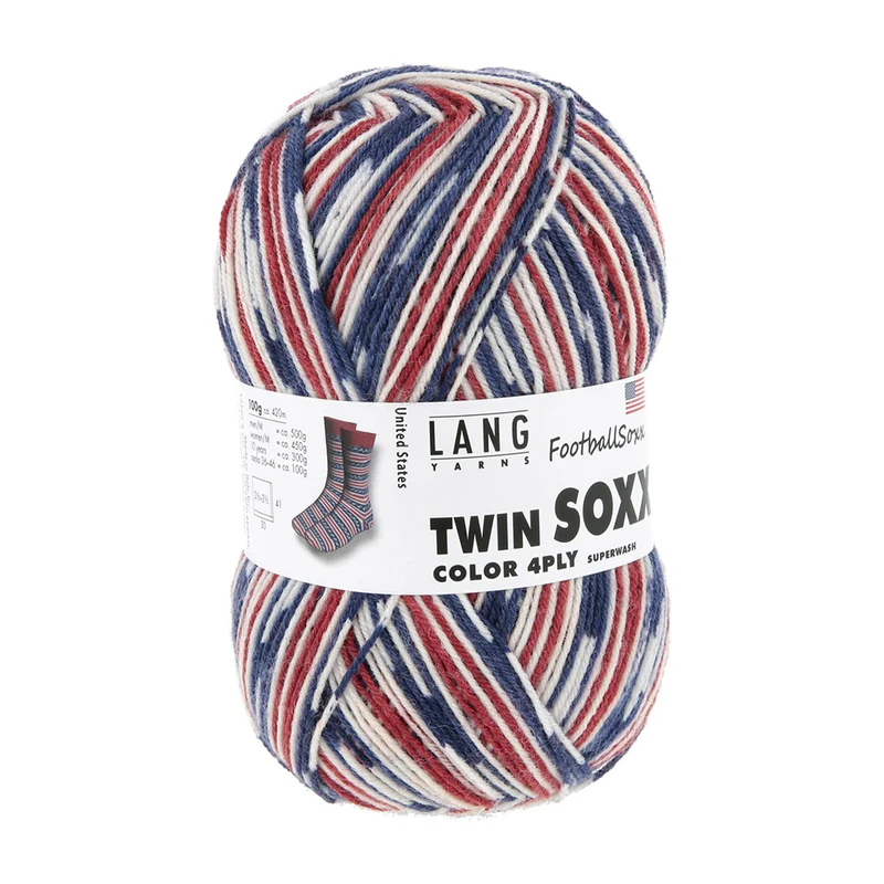 Lang Yarns Twin Soxx 4-fädig FootballSoxx 909 0603 Vereinigte Staaten