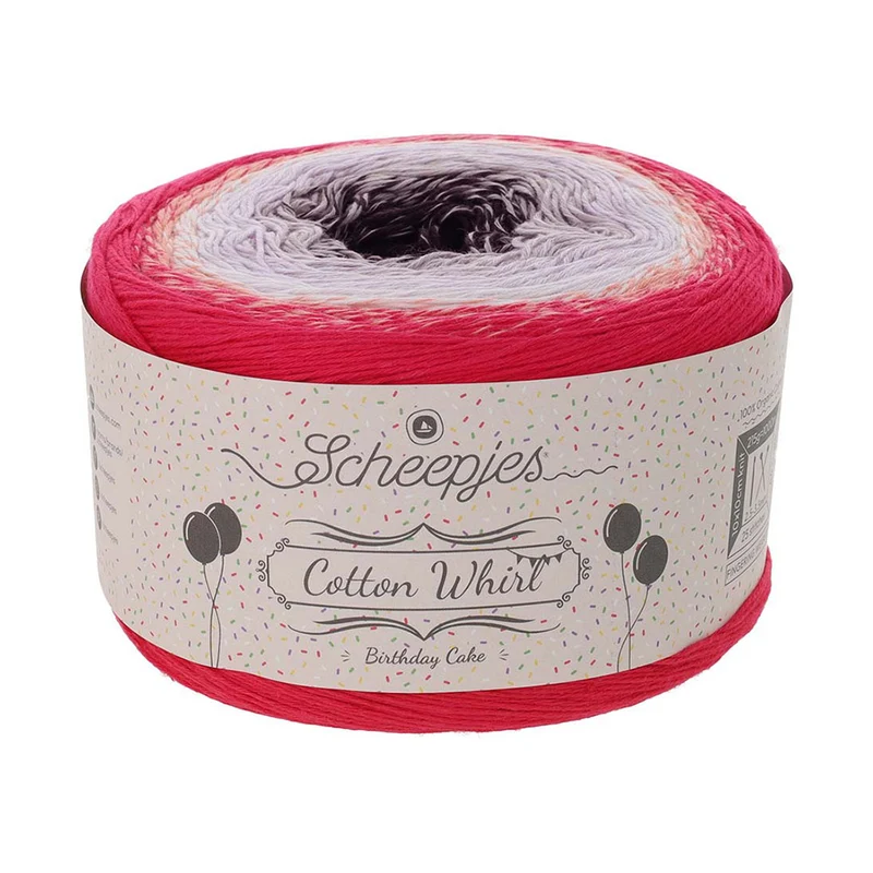 Scheepjes Cotton Whirl Birthday Cake 798 Berry on Top
