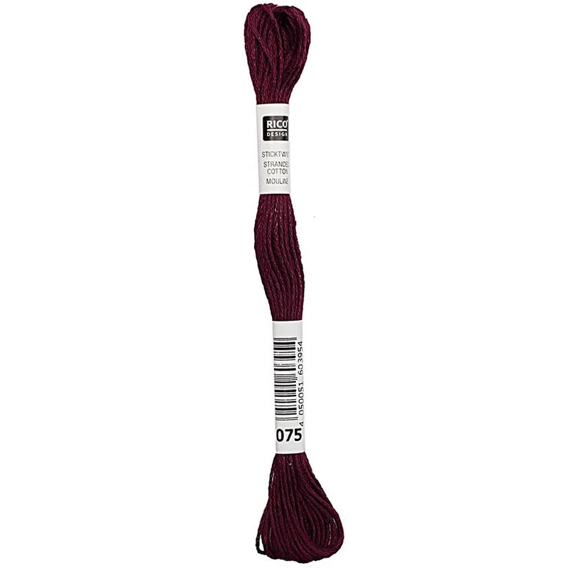 Rico Sticktwist Stickgarn 8 m 075 Berry Red