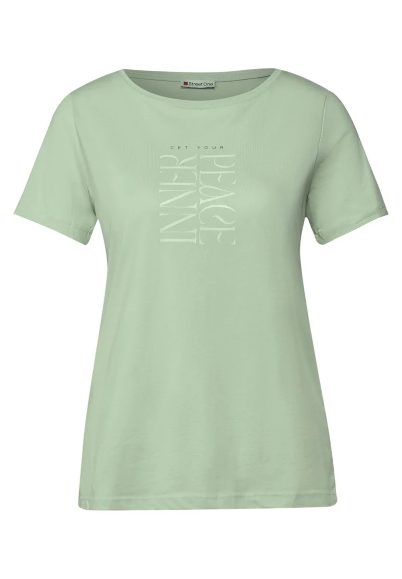 T-Shirt mit Wording Print