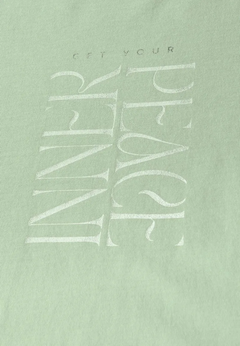 T-Shirt mit Wording Print