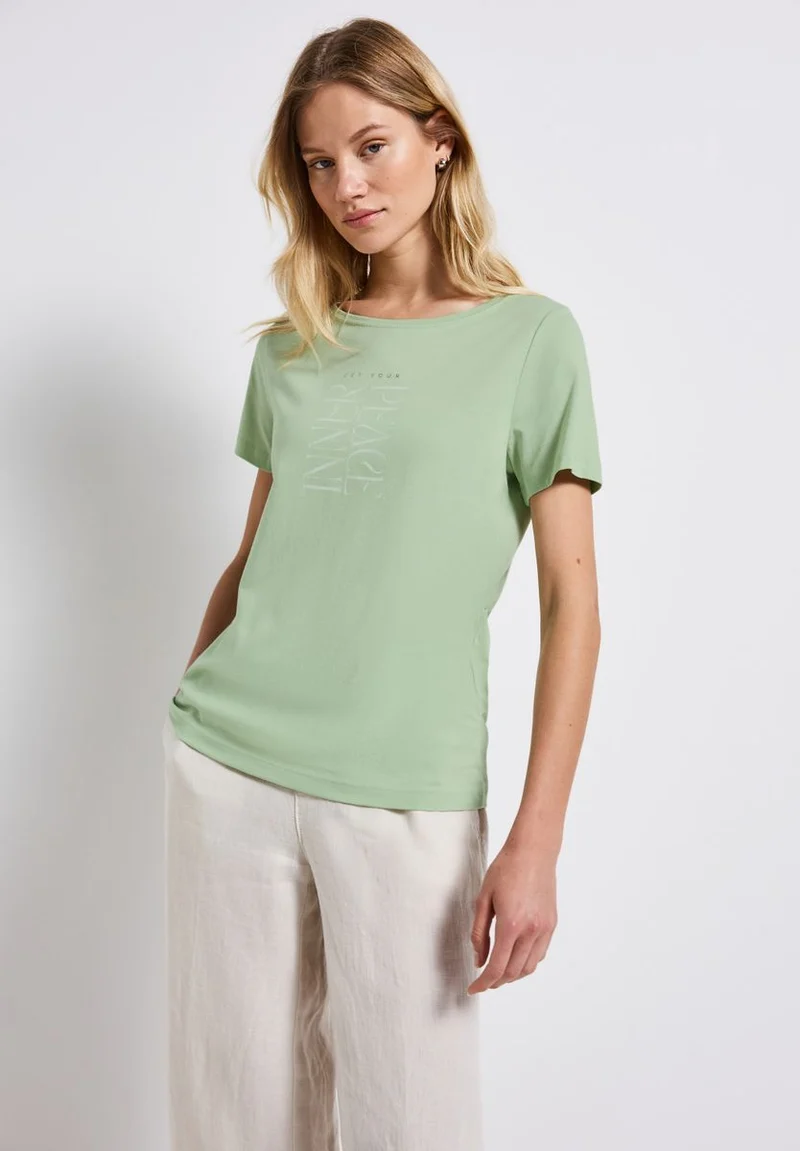 T-Shirt mit Wording Print