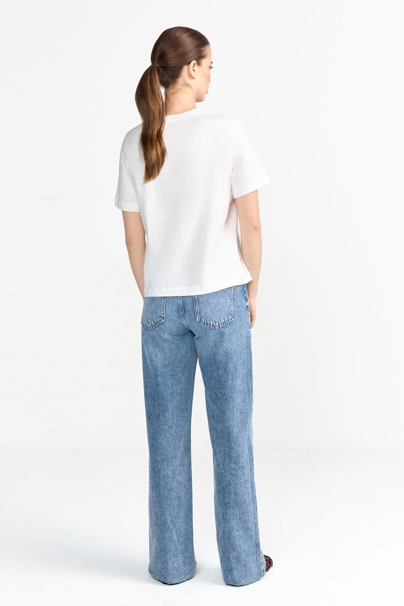 Elegant Fit T-Shirt Cow Girl Boots