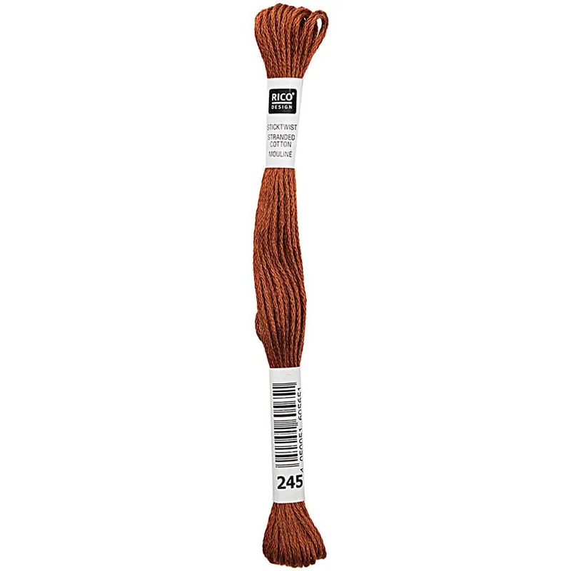 Rico Sticktwist Stickgarn 8 m 245 Rust