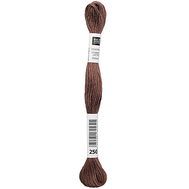 Rico Sticktwist Stickgarn 8 m 250 Rotbraun