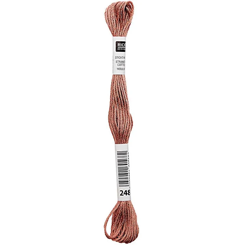 Rico Sticktwist Stickgarn 8 m 249 Rotbraun