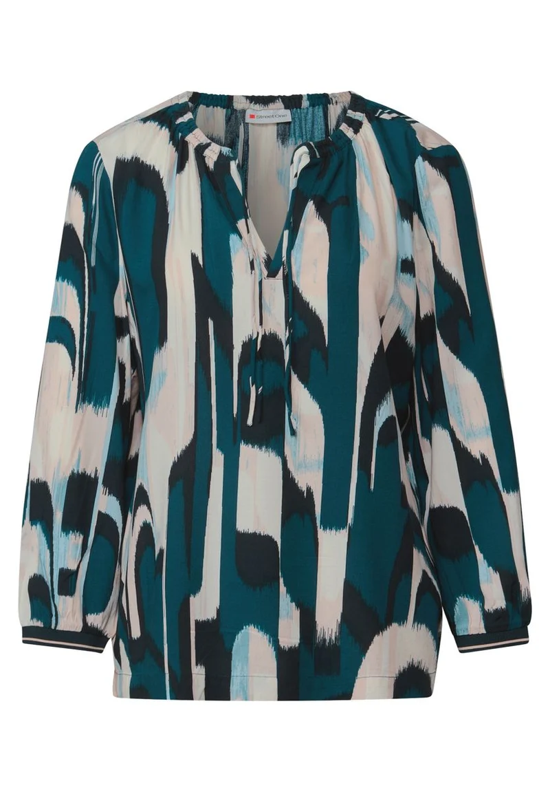 Ikat Tunika mit Tape-Details
