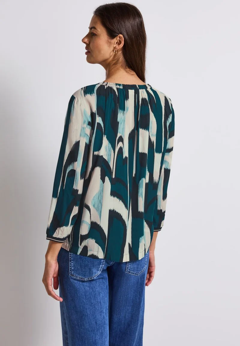 Ikat Tunika mit Tape-Details