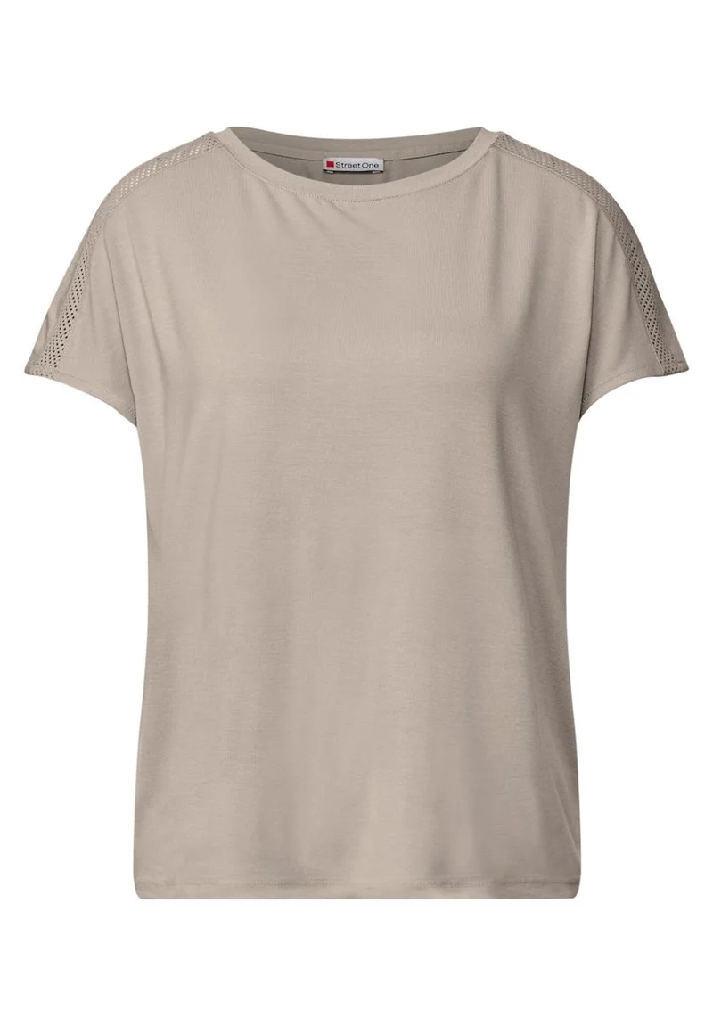 Jersey-Shirt mit Mesh-Detail