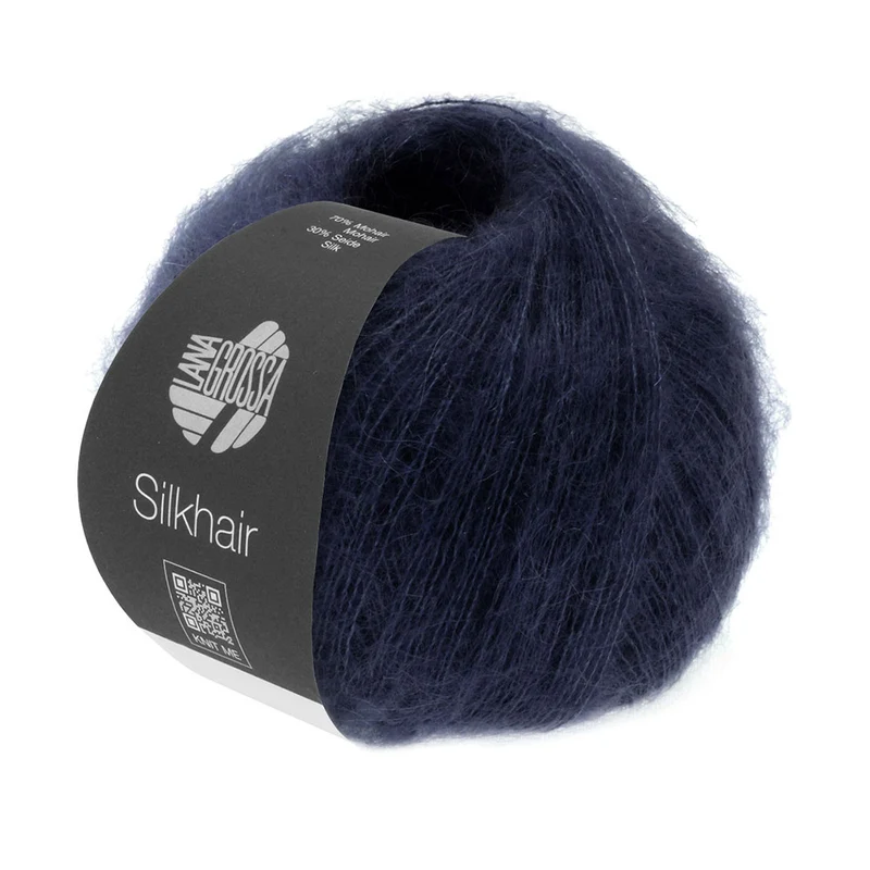 Lana Grossa Silkhair 027 Nachtblau